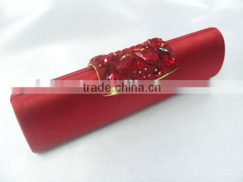 wholesale price custom Satin clutch purse