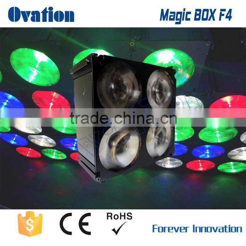 Magic box F4 4*10W RGBW 50W Led wash par light stand-alone Master/slave 50000 hours lifespan