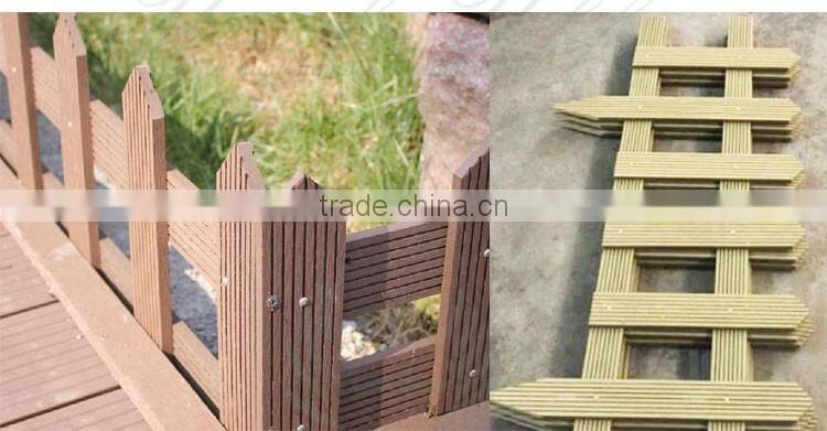Fancy colours wood plastic composite WPC oudoor fence
