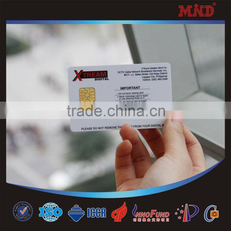 MDC337 offset printing contact ic smart card with magnetic stripe