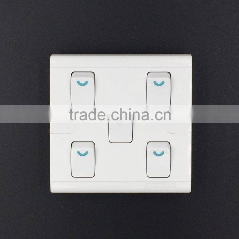 Free sample with CE two gang two way switch for Myanmar market