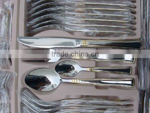 72 pcs tableware/flatware set/cutlery set with wooden box