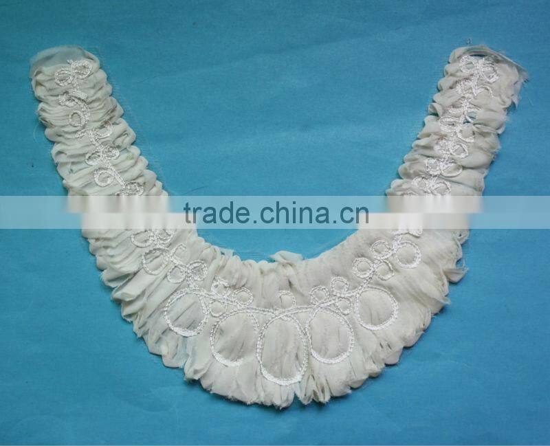 Chiffon Collar Neckline Sewing Applique Garment Dress Blouse Trim
