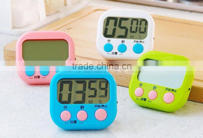 64.5*33.5mm Big Screen 4 Digits Multi Function Cooking Countdown Timer