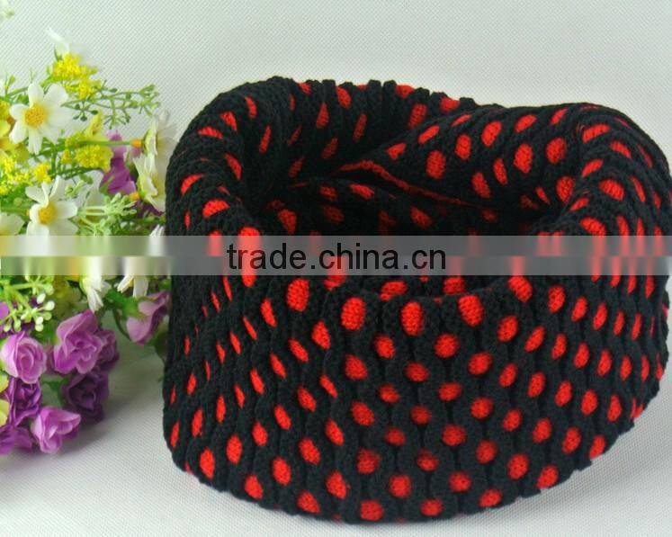 Fashion Assorted Color Gridding Lady Circle Scarf