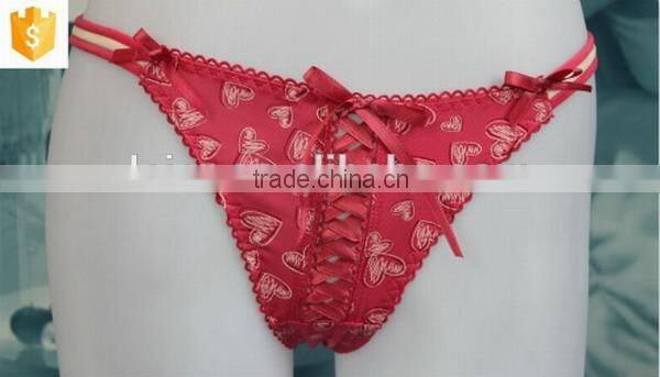 Sexy oem hot pink ladies bikini ,sex thong photo for ladies