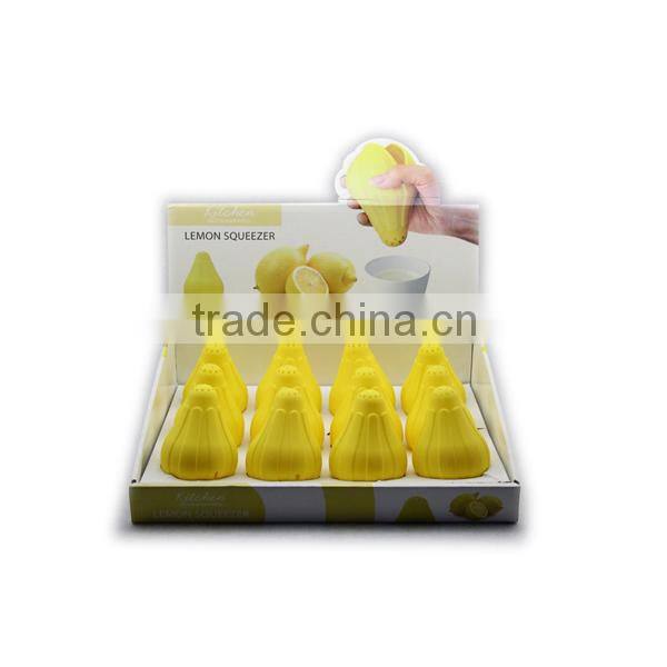 Eco-friendly Flexible Silicone Lemon Juicer With FDA LFGB Approvals