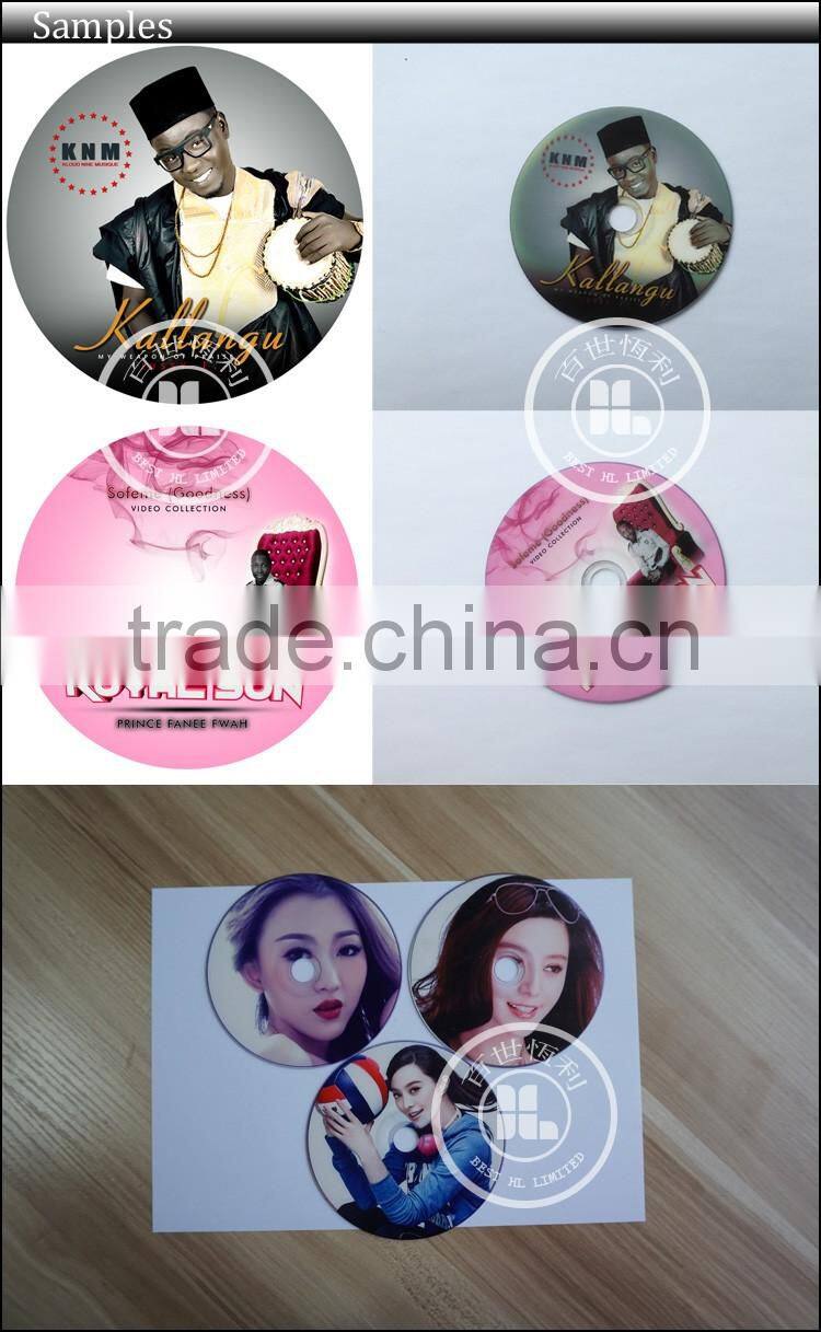 high speed 6 color printer uv, high resolution CD printing machine, CD diy printer