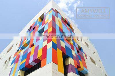 outdoor solid color compact laminate;wall cladding