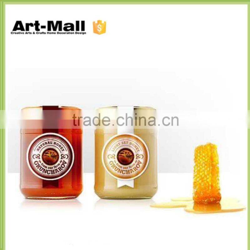 China top ten selling products high quality candle glass jar with lid