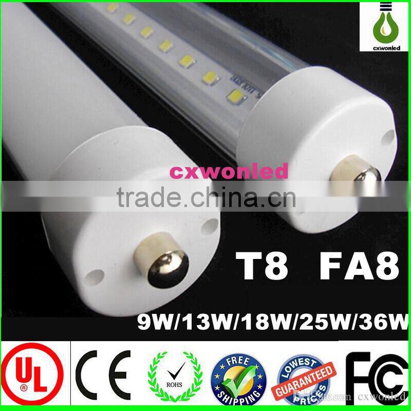 led tube lights 8ft T8 FA8 Single Pin LED Tube Lights 36W 4000Lm Bulbs SMD 2835 2400MM 8feet LED Fluorescent Tube Lamps