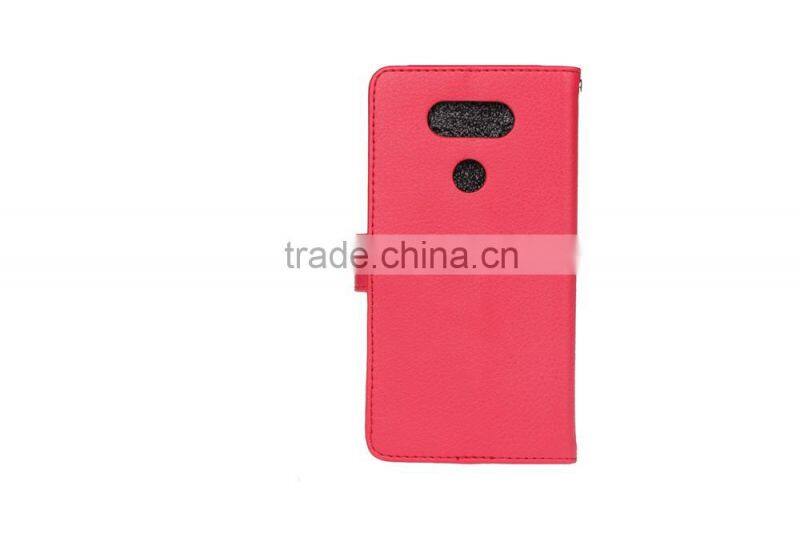 MMT Fashion Litchi Grain PU Leather Flip Case for LG G5 with Frame Card Slot Wallet Leather Case MT-5662