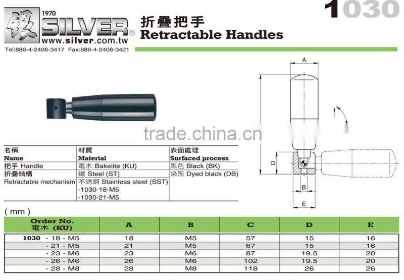 For Machine handwheels and CNC Lathe Bakelite Retractable Handle