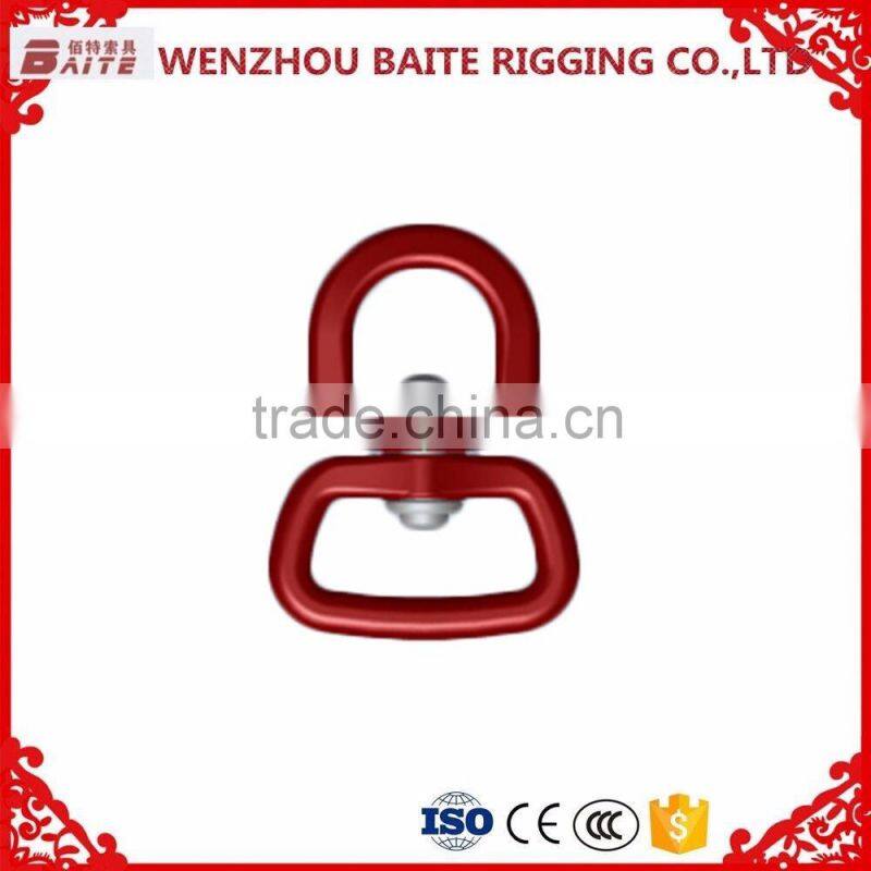 4KN breaking force aluminum double swivel Bolt ,Red swivel aluminum ring , snap hook bag Parts & Accessories