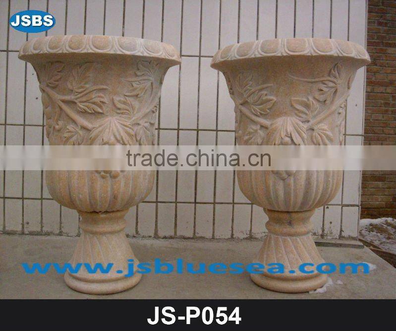 Europeanize marble flowerpot