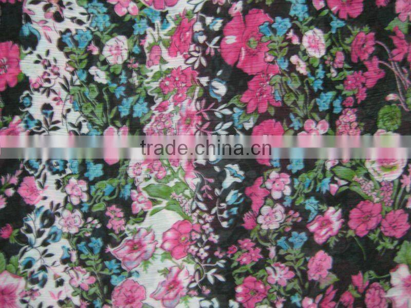 100% polyester skull print polyester fabric