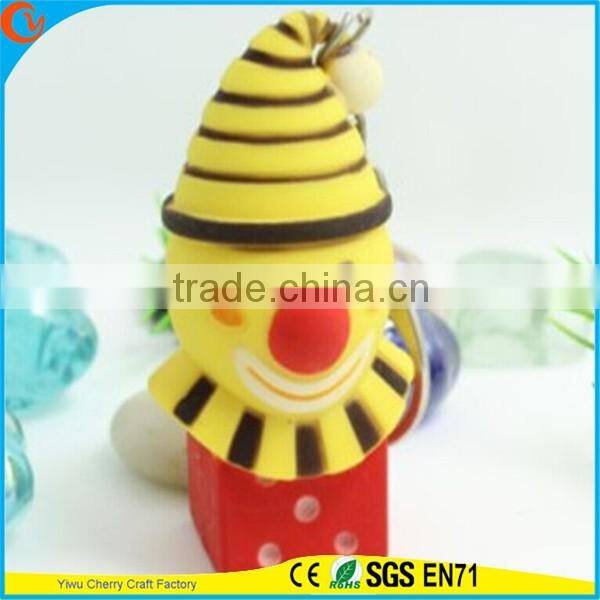 High Quality Novelty Design Christmas Assorted Sound Activated LED Keychain