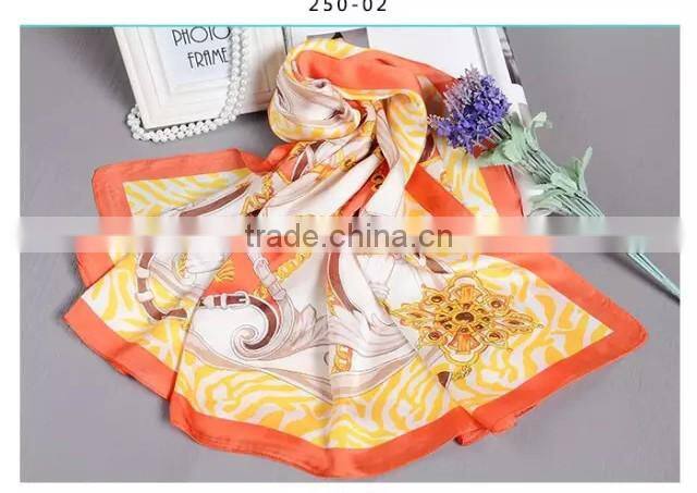 wholesale promotion dubai hijab 120*120cm digital print imitated silk satin square scarf,polyester satin hijab scarf head wear