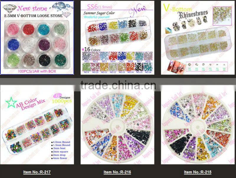 ss6/ss8 rose dmc hotfix flat back DIY loose glass glitter rhinestones trim strass crystal stones for nails art design .Wholesale