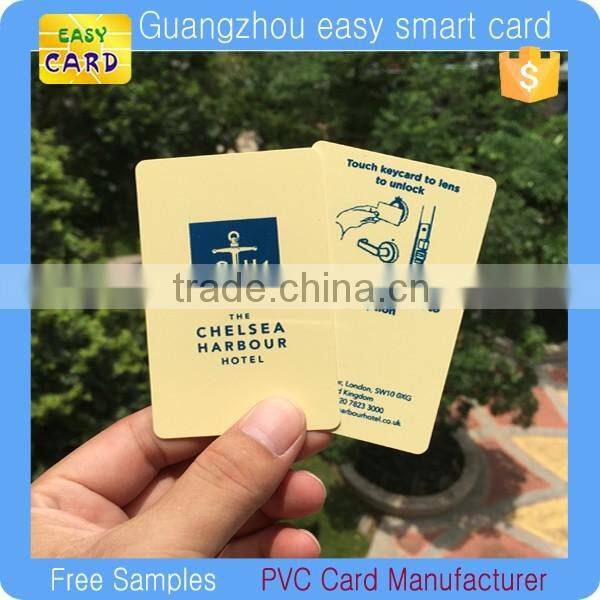 High quality CR80 credit size CMYK full color printing plastic card