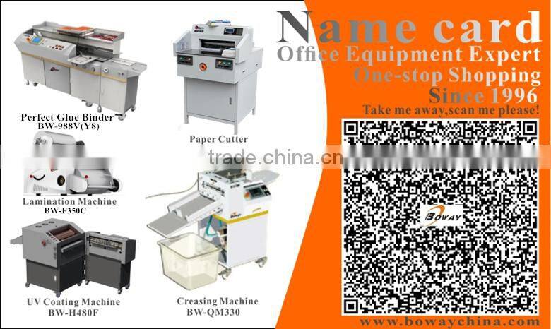 BOWAY Q330C High Speed 320mm X 999mm auto paper feeding Business Card Cutter