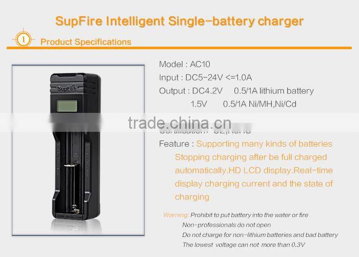 2015 New Product Lithium Battery Charger With USB Plug