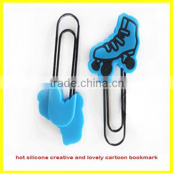 hot new product silicone creative and lovely cartoon bookmarks