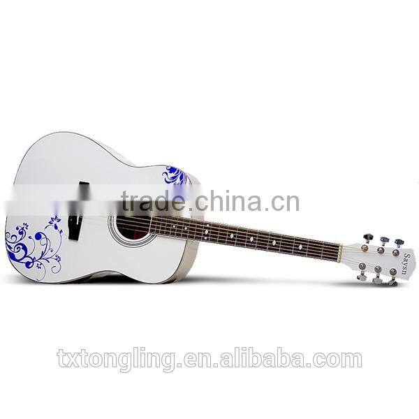 Cheapest White Color Classical Guitar Handmade(TL-0056)