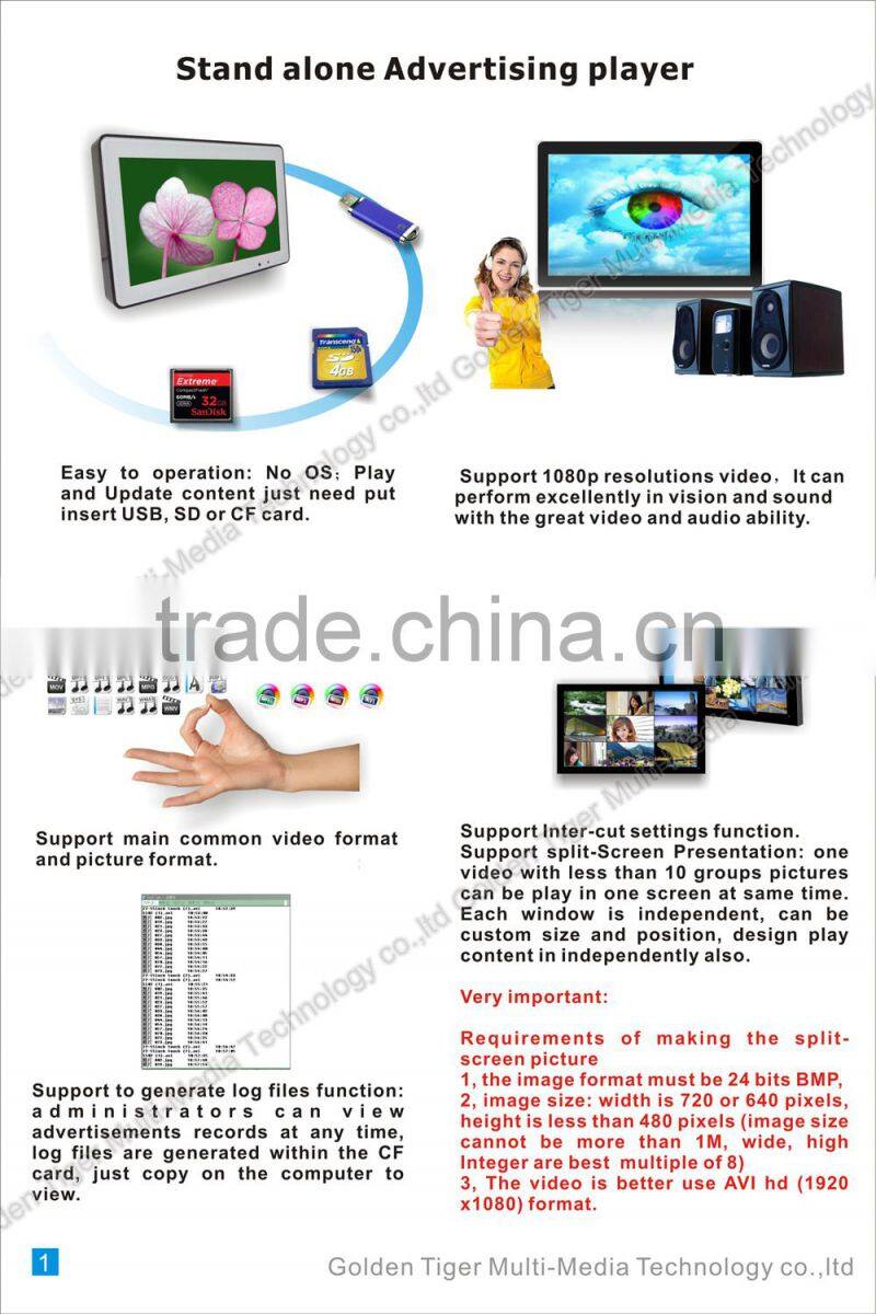 10.1 inch open frame lcd digital media advertising display koisk LCD digital advertising display monitor