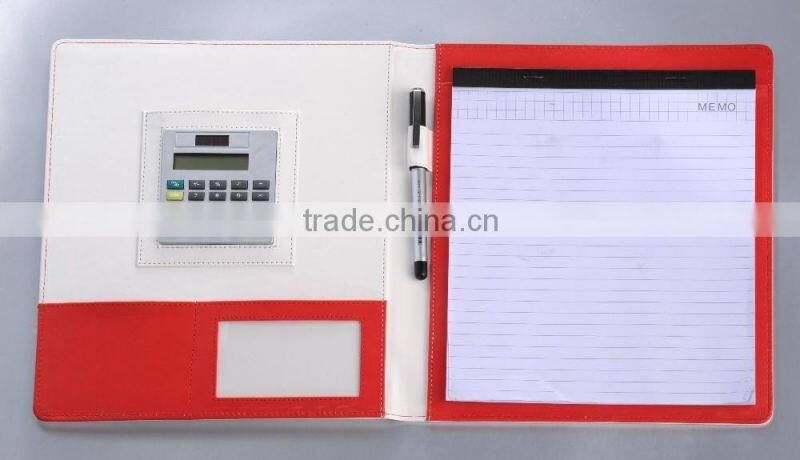 Customize different designs A4 leather portfolio