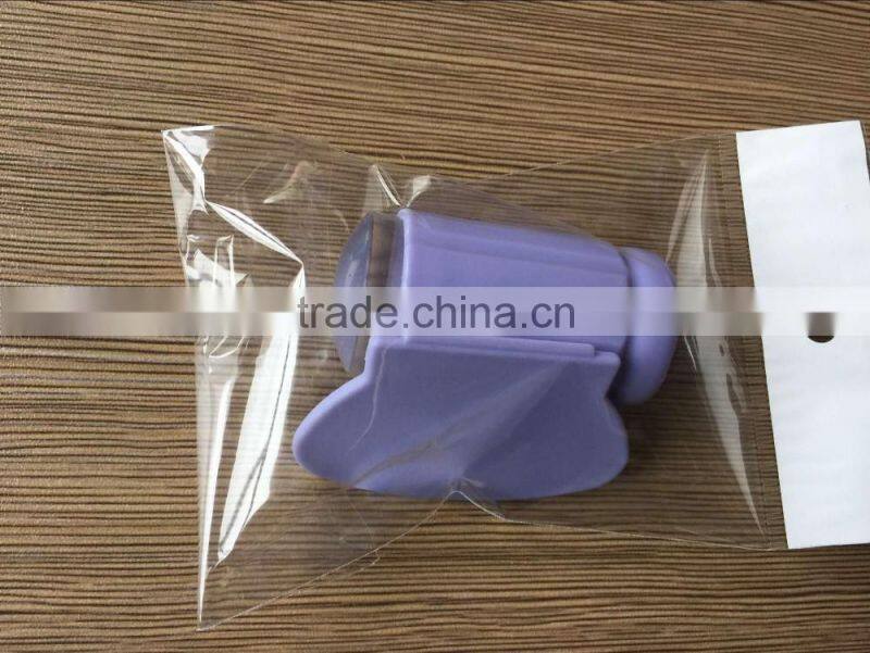 2016 New 2.8CM Clear Jelly Stamper +scraper Nail Art Stamp Collection Set-Manicure Image Plates Stamping Accessories Kit ST16