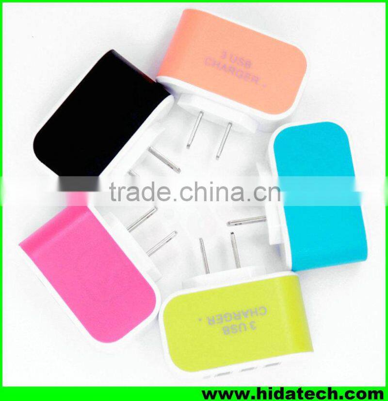 Wholesale usb multi wall charger 3 usb charger for mobile phone tablet pc