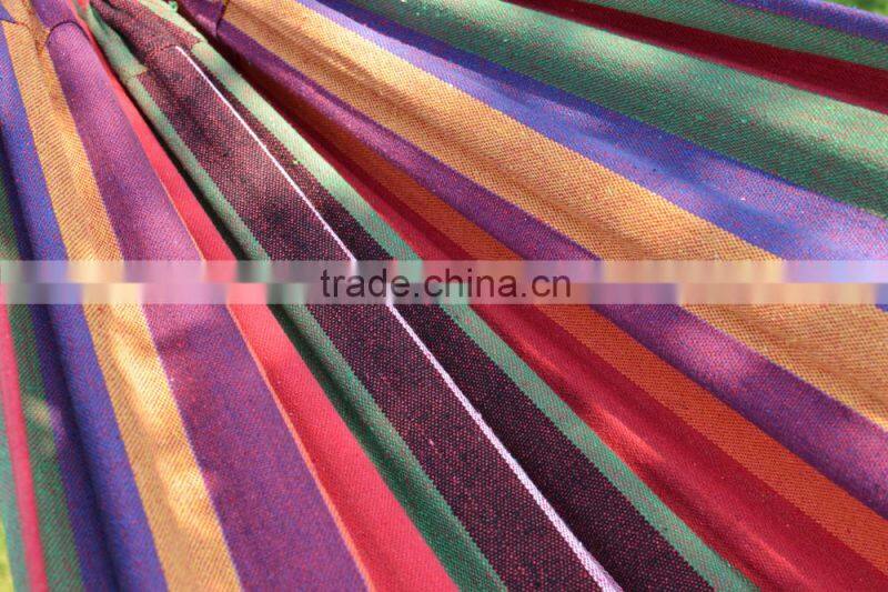 Solid outdoor leisure canvas double person hammock