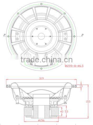 SW12-20 subwoofer, 12 inch 1000W Car Audio Speaker