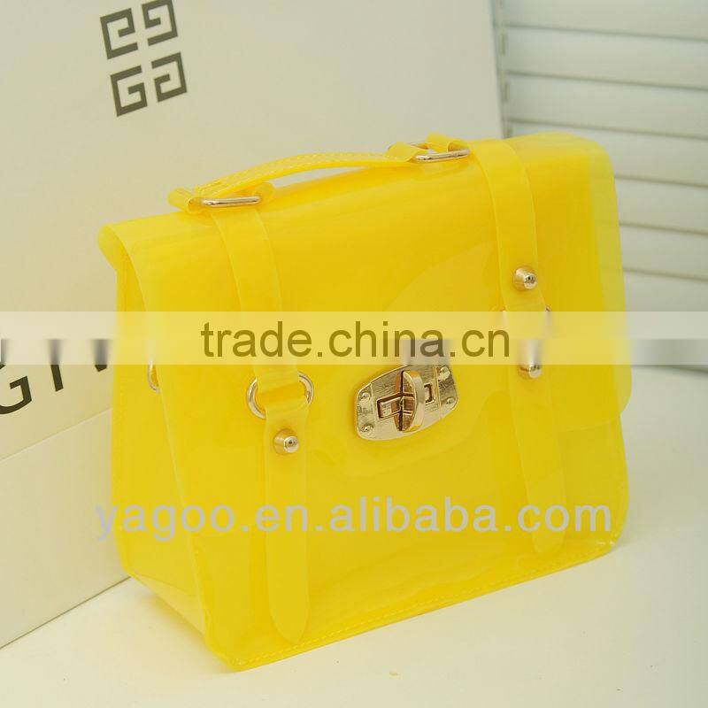 fashion cross body crystal clear bag for young ladies