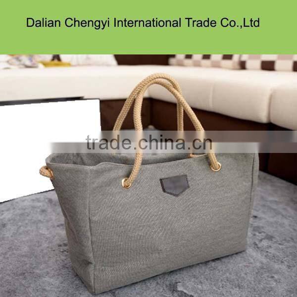 Promotoin trendy polyester tote lunch bag with customize printing