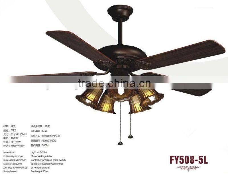 Contempra Trio Three-Light ceiling fan/Five-Blade Ceiling Fan