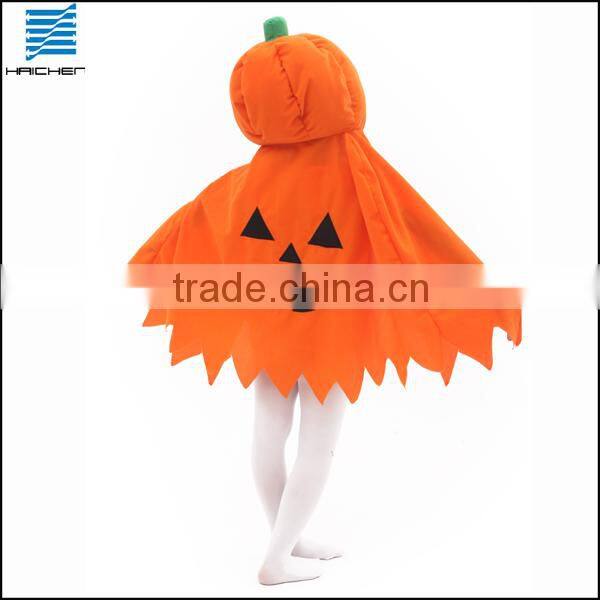 Halloween kids pumpkin cloak