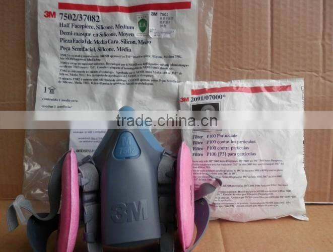 3M 7502 adult used medium silicone half face mask