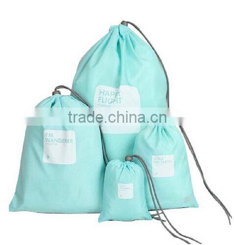 4 pcs of set waterproof travel lightweight drawstring bag