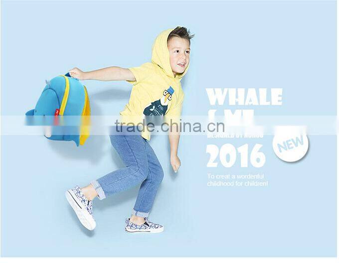 Environmental neoprene school bag ,light weight kids cartoon backpack