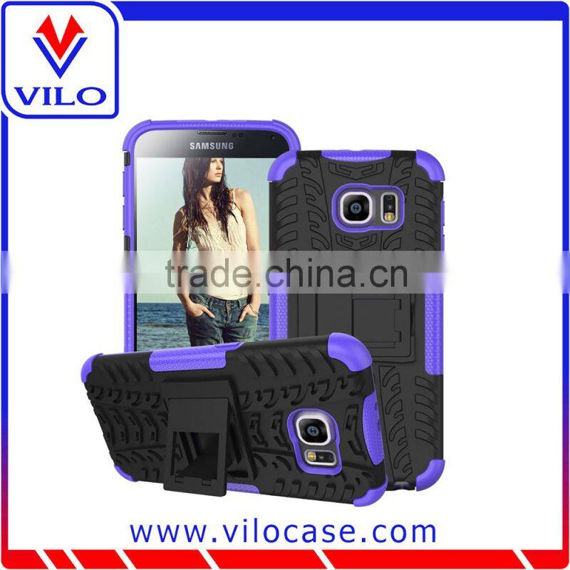 Alibaba in france PC + Silicone combo case for Samsung Galaxy S6