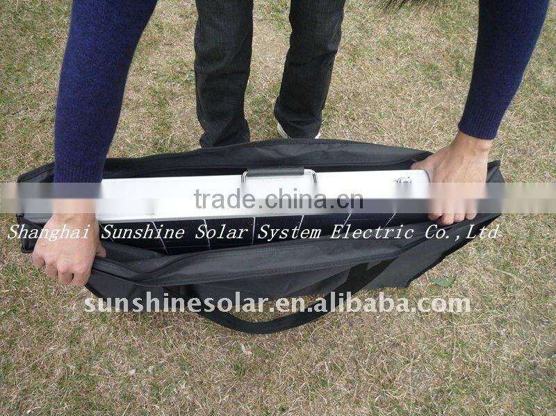 Portable solar panel for camping