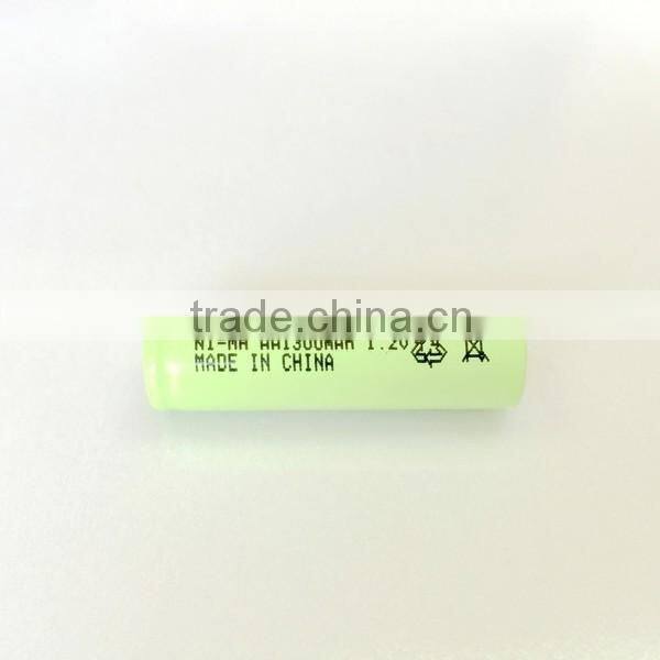 China Brand factory price ni-mh aa 1300mah battery 1.2v