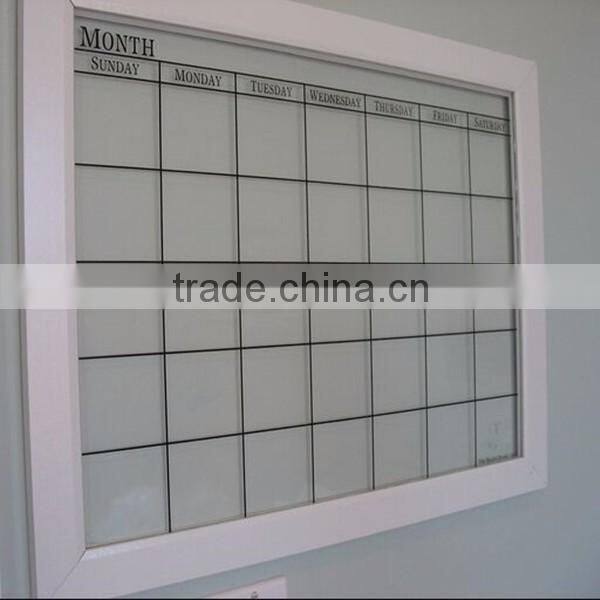 Memo clear glass magnetic writing board