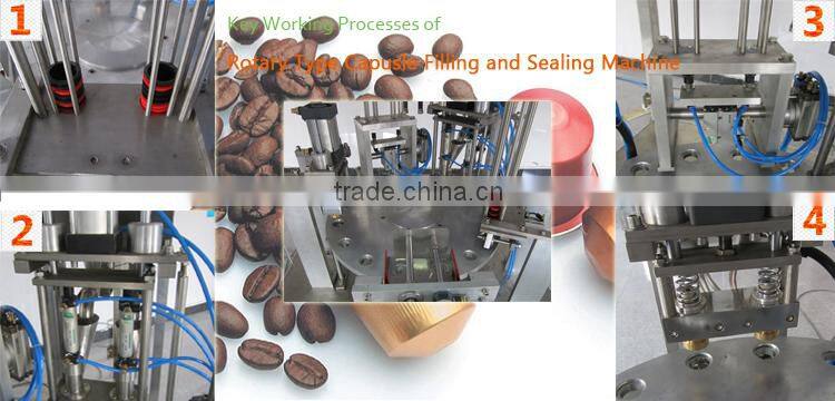 Rotary Type Automatic coffee capsule packing machine