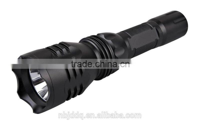 Black Q5 led rechargeable flashlight for power light night