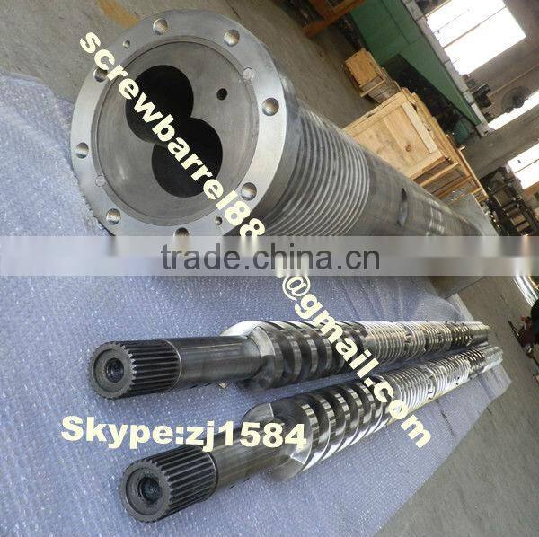 parallel twin screw barrel/conical twin screw barrel/twin screw barrel for recycled plastic material/recycled plastic screws