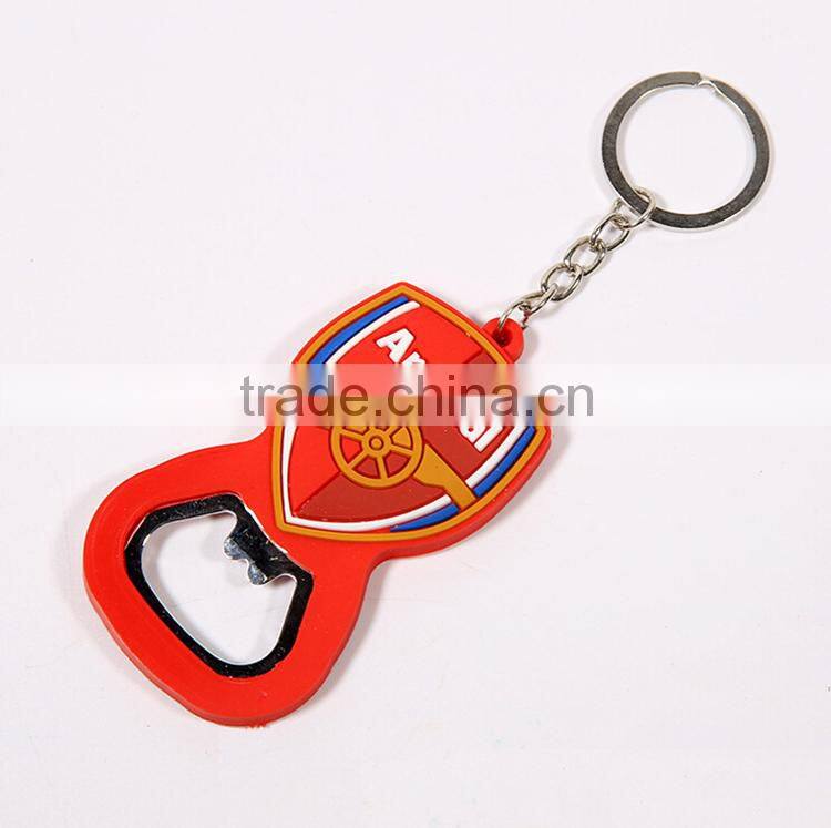 Custom Football Team Beer Bottle Opener Keychain
