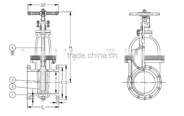 JIS F7363 5K Marine Cast Iron Gate Valve